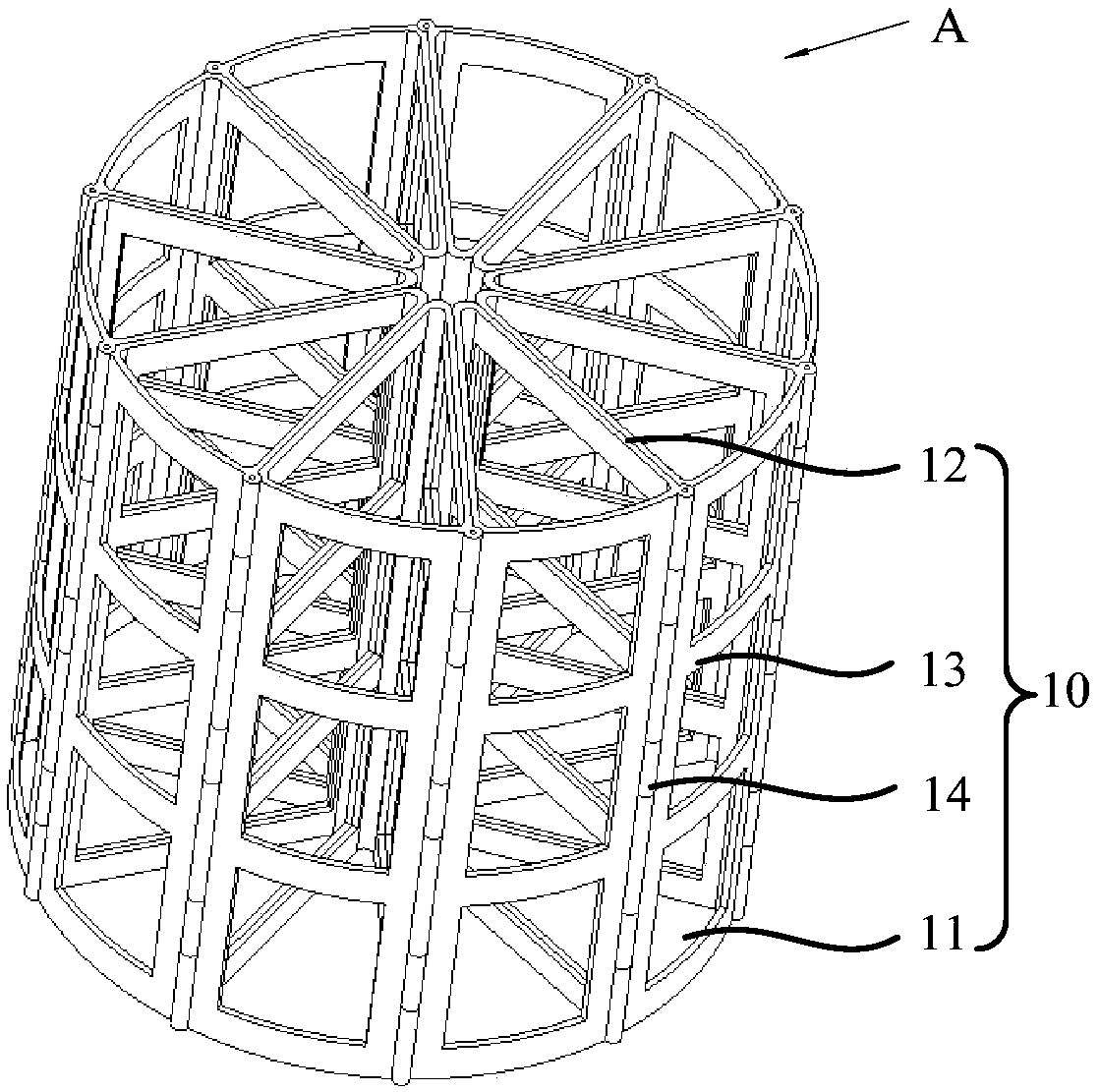 Foldable knife and fork basket and dish washing machine with same