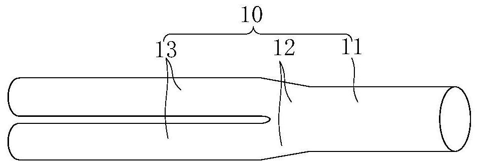 Covered tube shaping device and shaping method and preparation method of covered stent