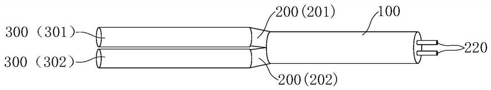 Covered tube shaping device and shaping method and preparation method of covered stent