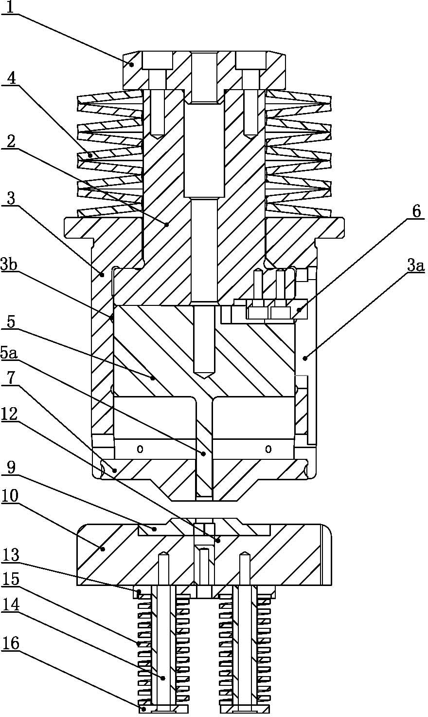 Contactless cutting mould for numerical control turret punch press