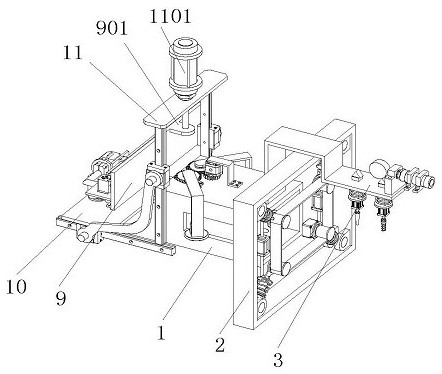 A grinding machine tool for inner wall of square tube port