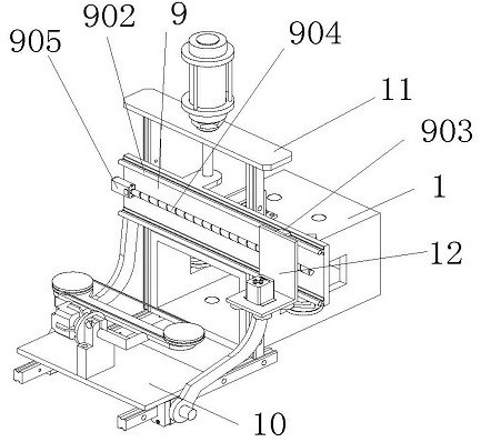 A grinding machine tool for inner wall of square tube port