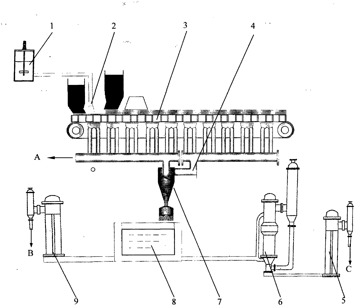 Inhibitor addition-based desulfurizing method in iron ore sintering process