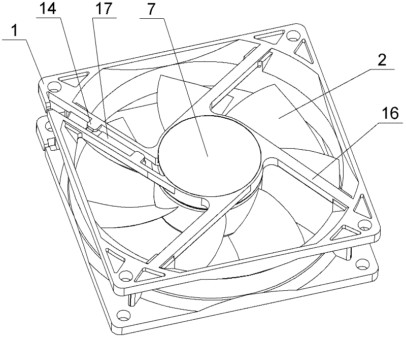 Waterproof and dustproof fan