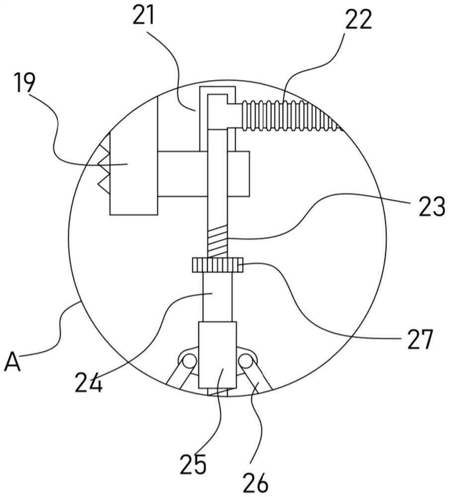 Lifting type building steel pipe inner wall derusting and polishing device