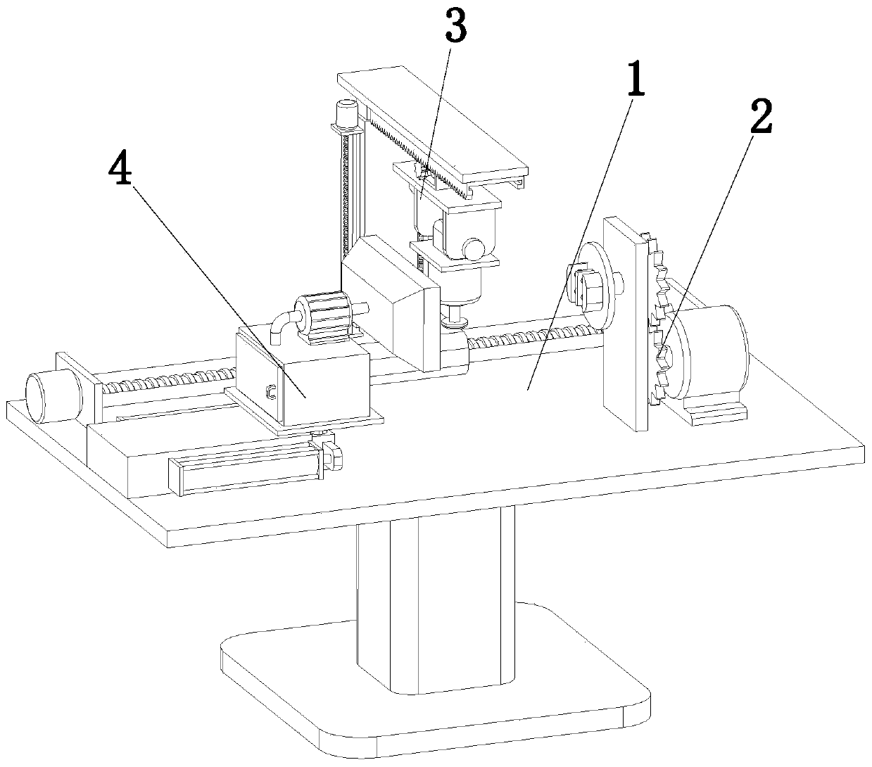 Large-cone-angle thrust tapered roller bearing outer ring large-angle machining numerical control grinding machine