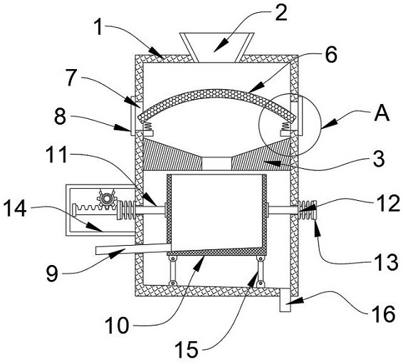 Uniform-screening rice screening machine