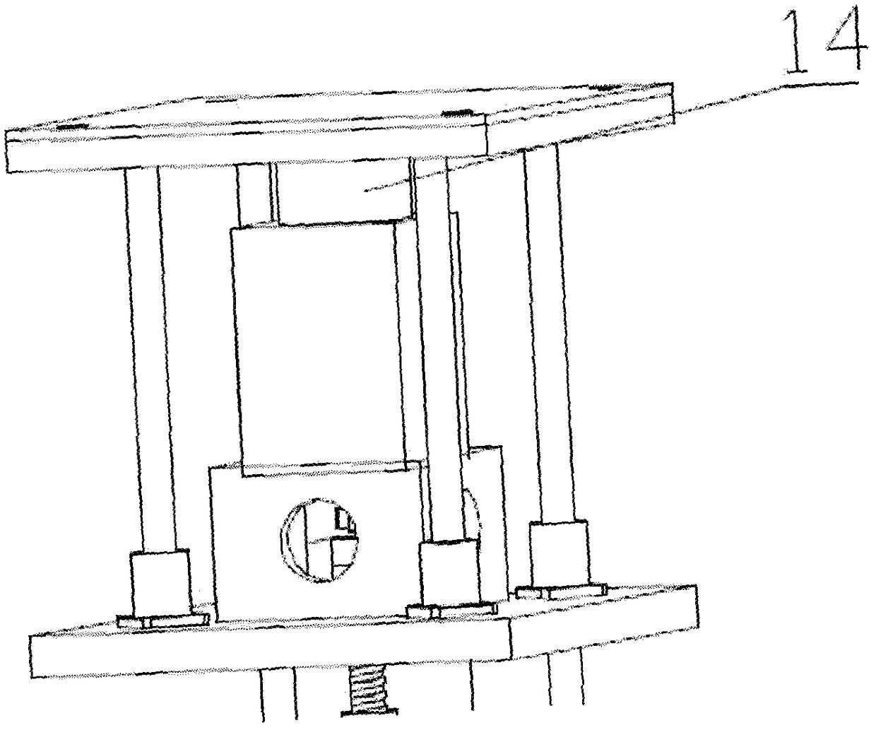 Four-axis linkage pressurized equipment based on diamond anvil cell press