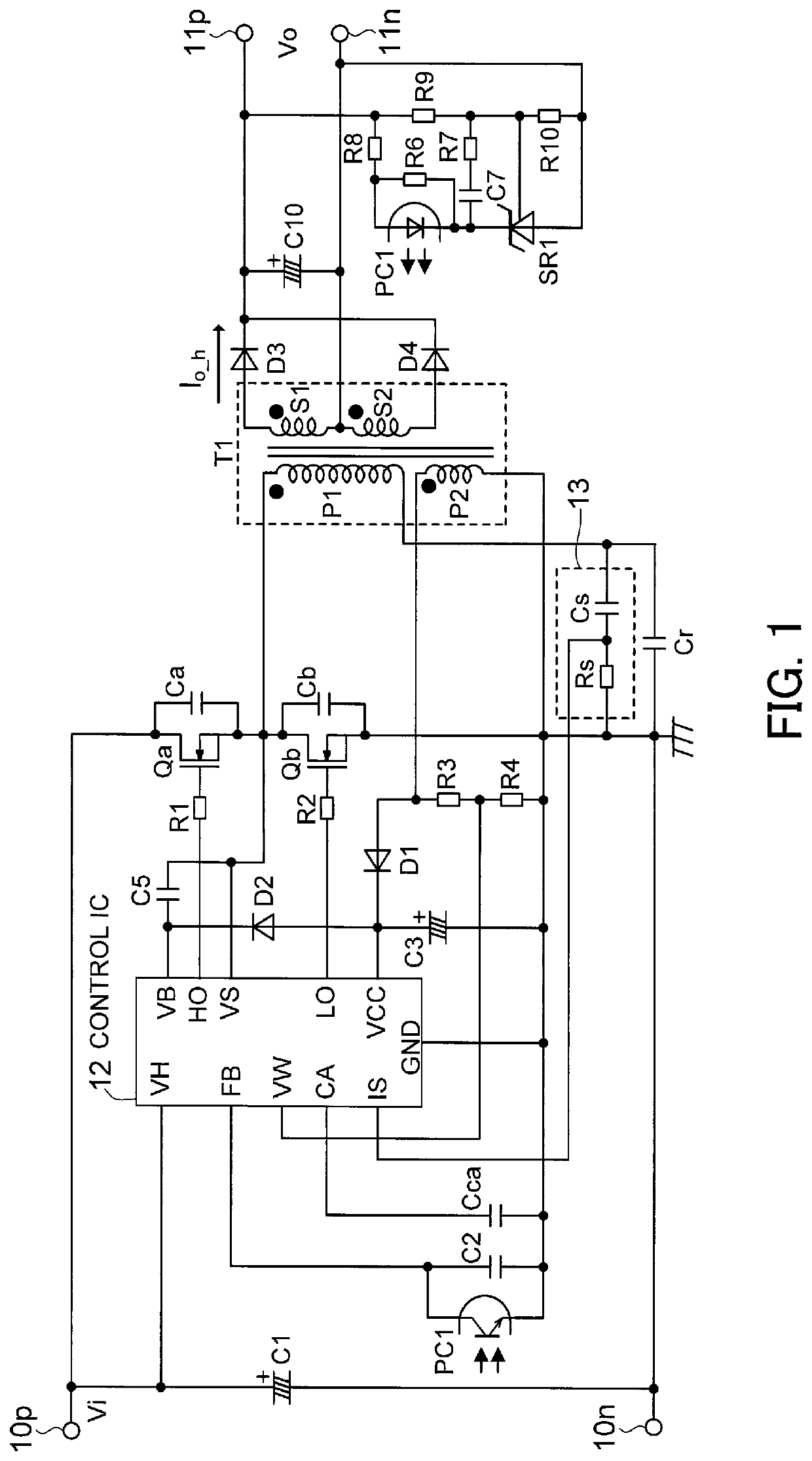 Control apparatus for controlling switching power supply