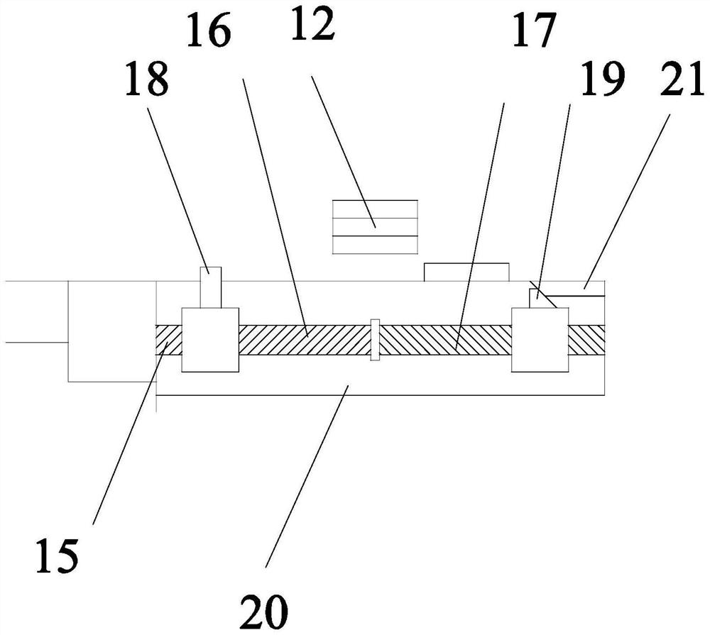 Pad iron detection structure of press vulcanizer