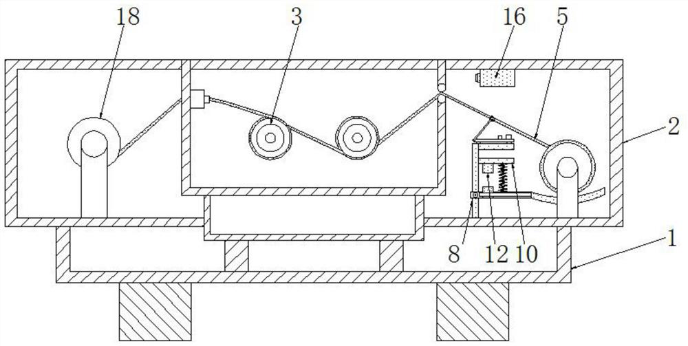 An emergency braking device for wire drawing and disconnection based on the principle of electromagnetism