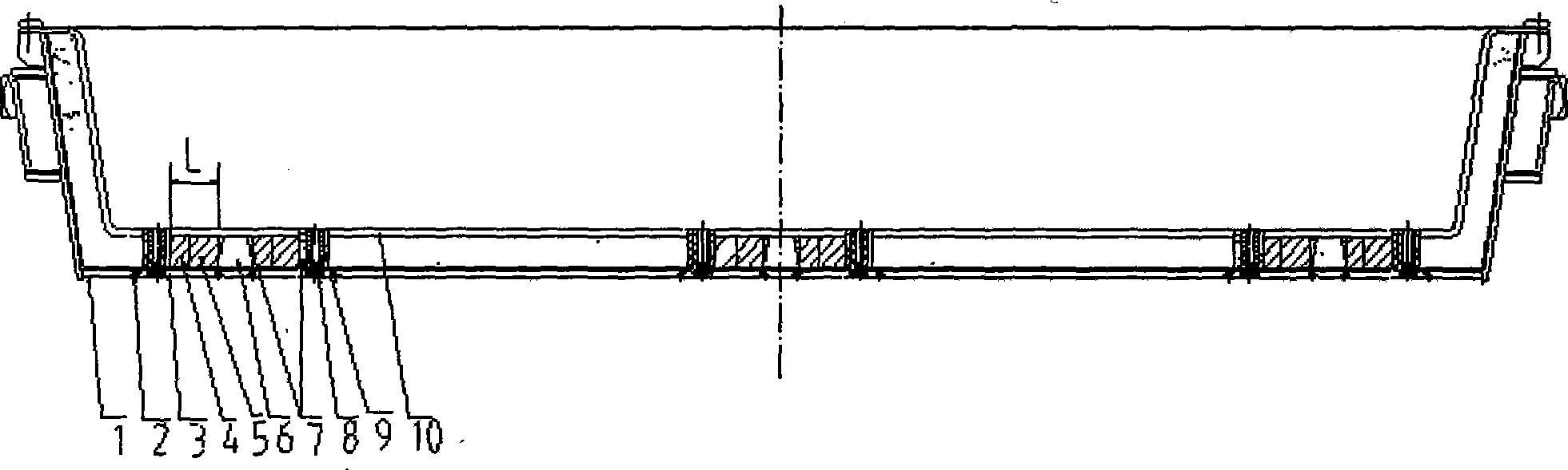 Special-shaped blank continuous casting machine tundish and conversion method of different casting blank section thereof