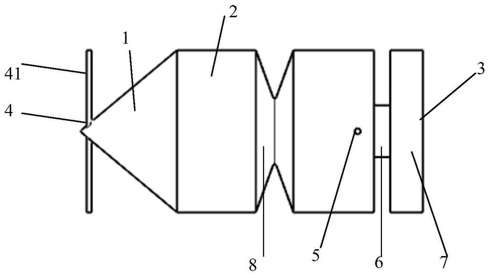 A solar particle reactor with v-grooves