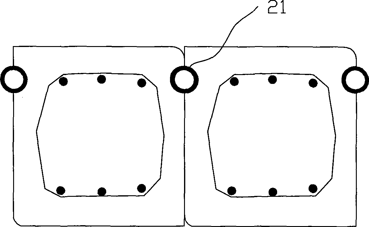 Preparation method for preformed hole fender pile