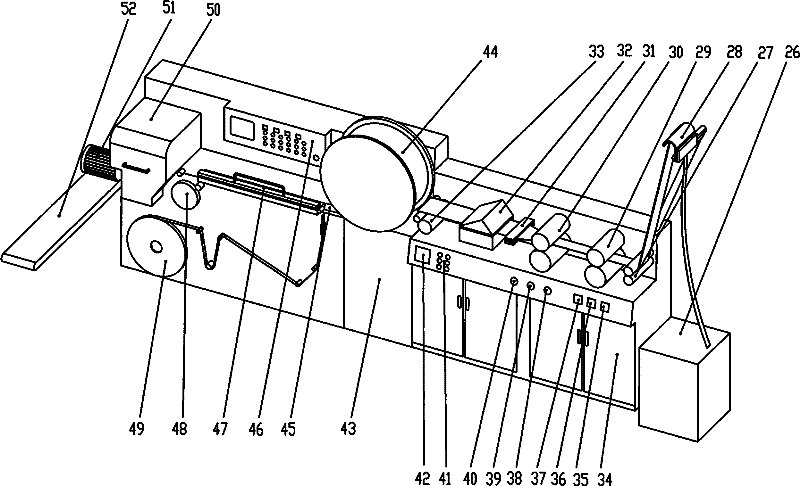 Method and equipment for producing longitudinal multi-circle filter tip rod