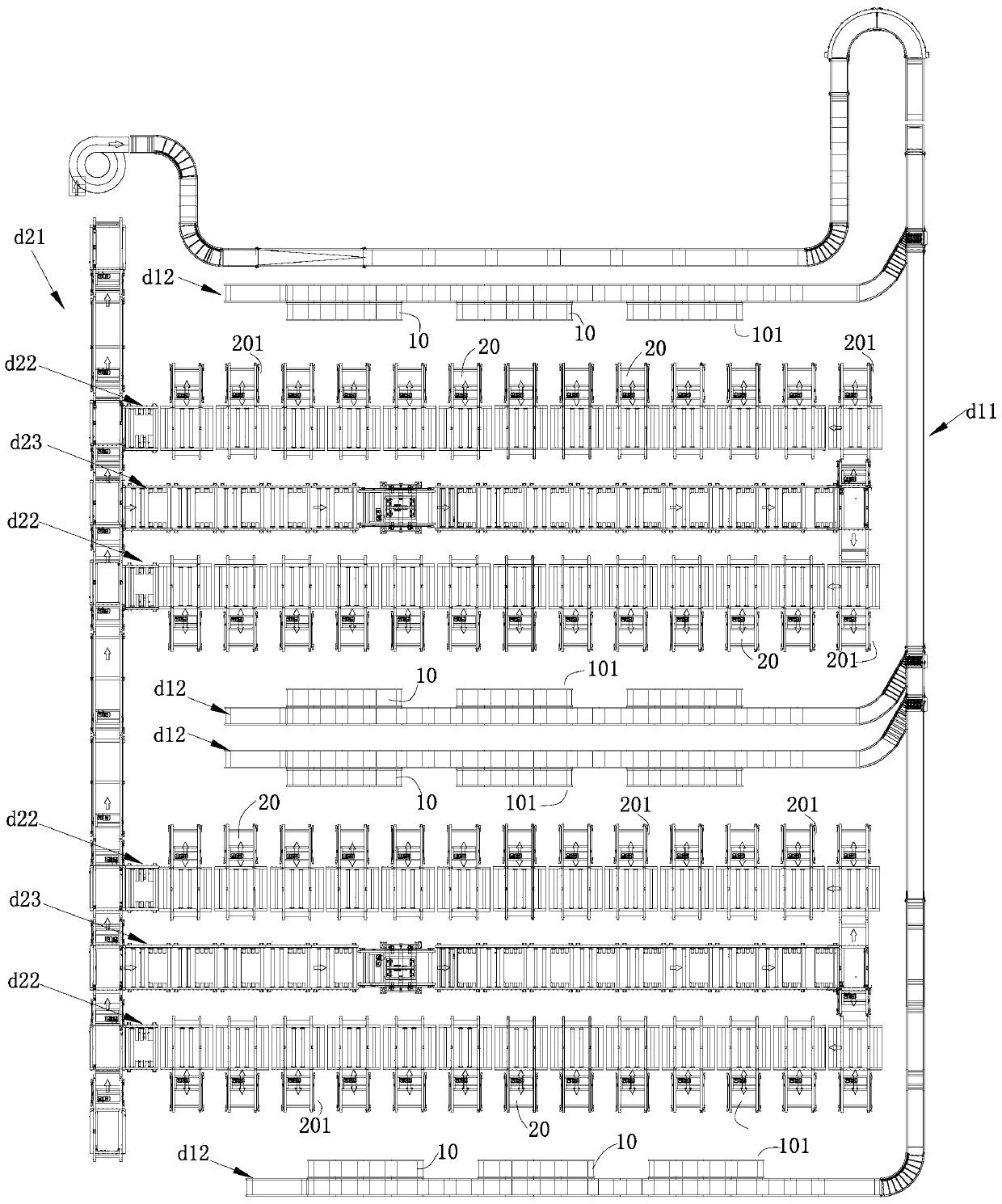 Shipment and sorting system