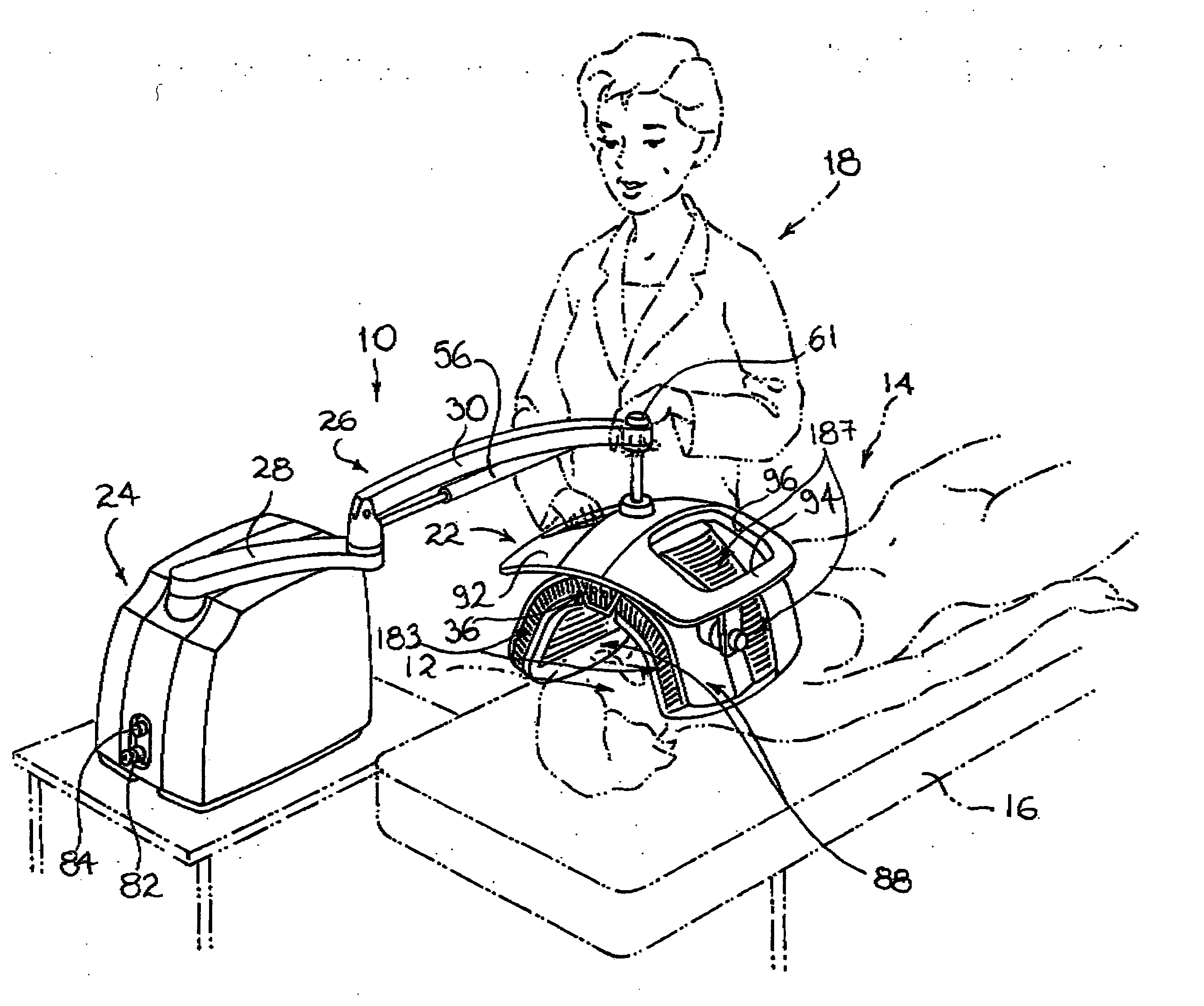 Method and device for the treatment of mammalian tissues