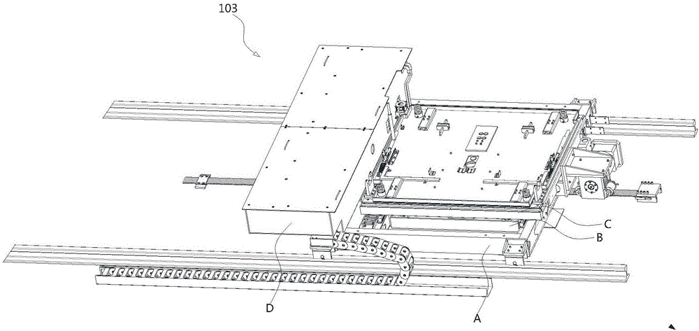 Battery replacement moving device and quick replacing system