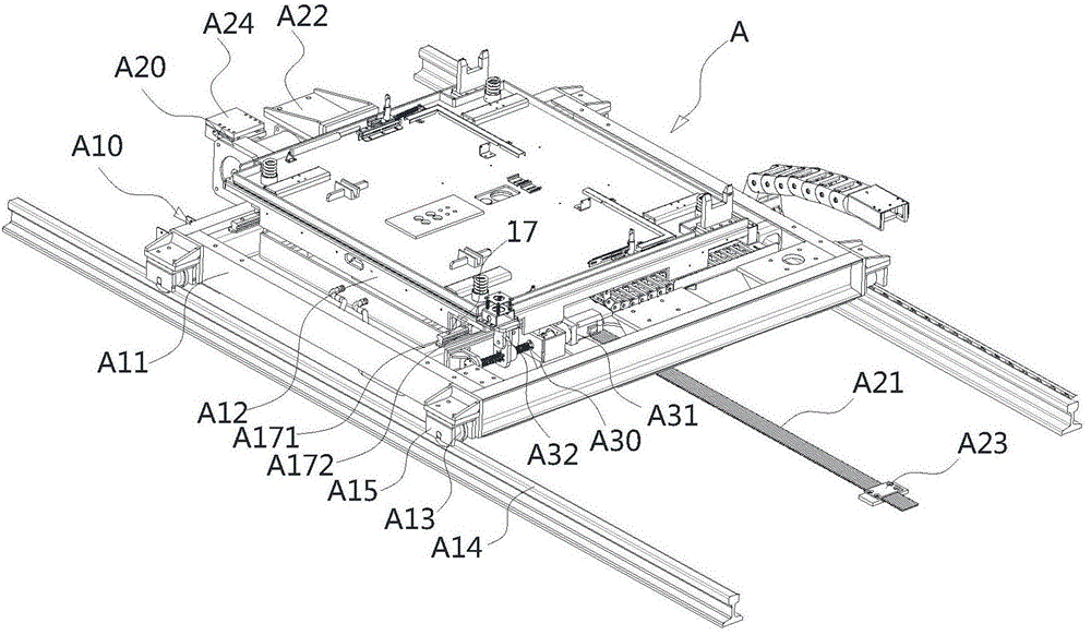 Battery replacement moving device and quick replacing system