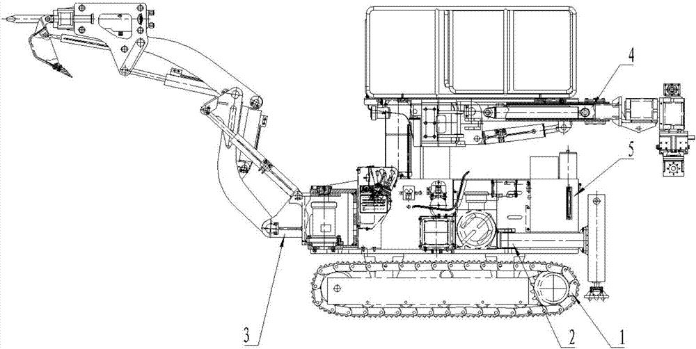 Multifunctional roadway repairing machine