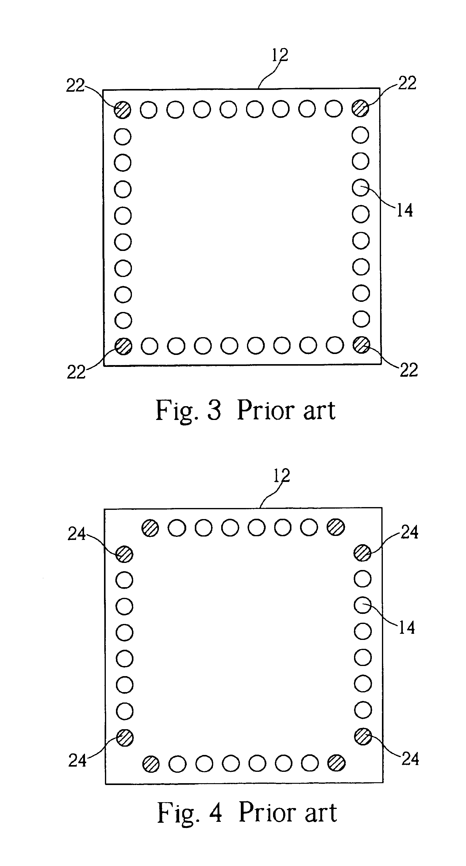 Solder pads for improving reliability of a package