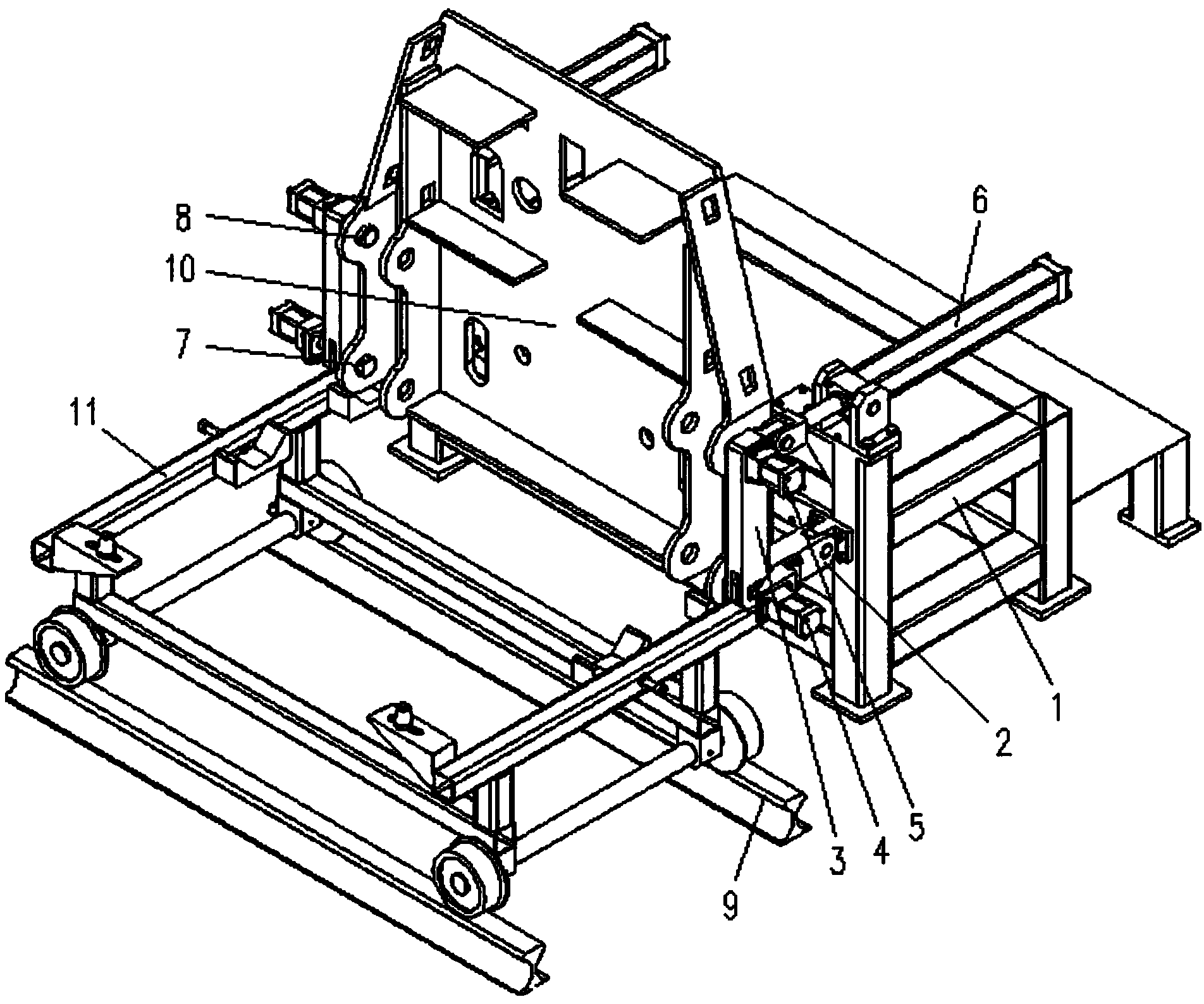 Turnover machine for assembling and base assembling device for engineering machinery