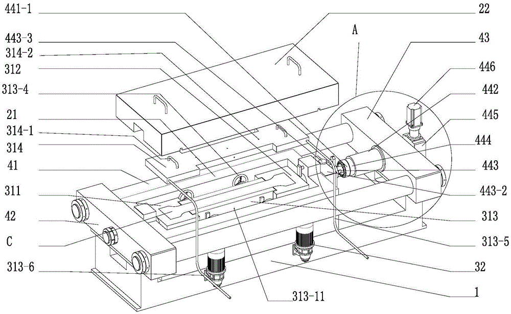 Concrete cracking whole-process simulating tester