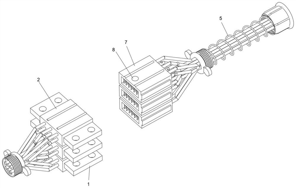 Contact piece and micro-rectangular electric connector using same