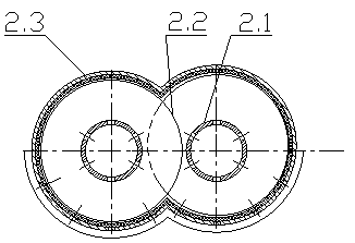 High-dryness sewage sludge integrated treatment system and method