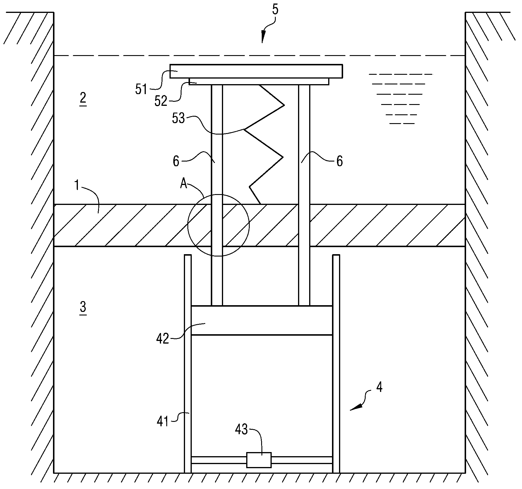 Lifting table applied to aquacade