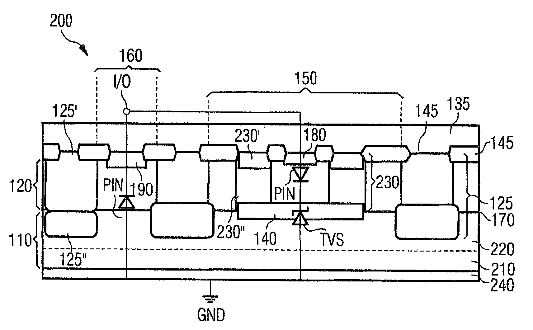 Method for producing a protective structure