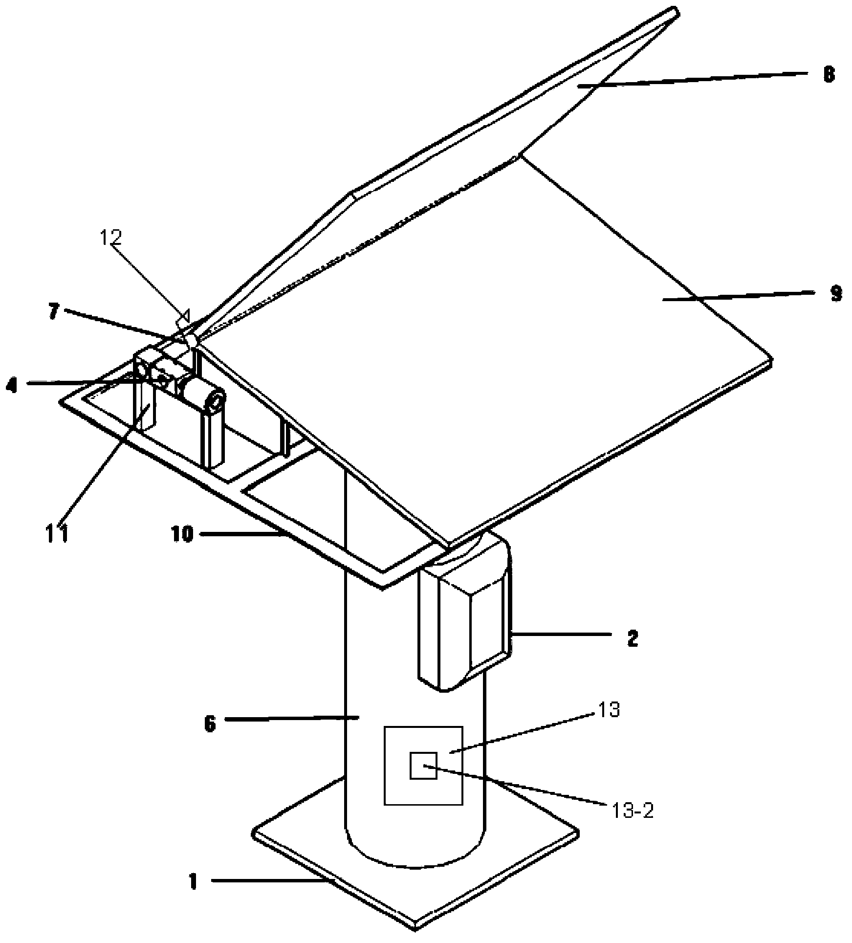 Intelligent sunshine directional reflecting device