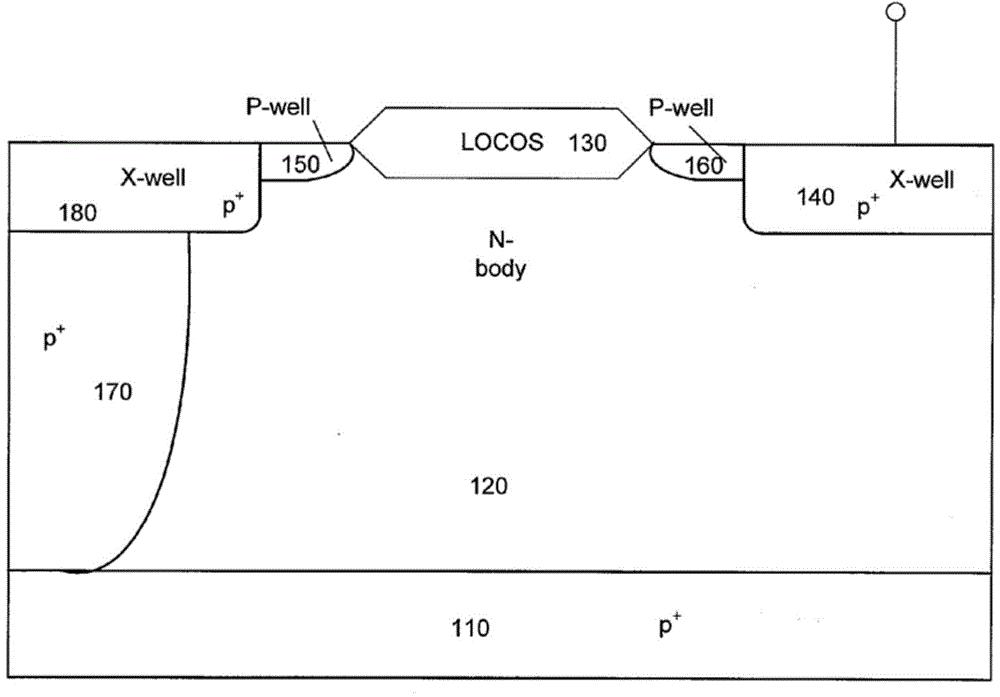 Electrostatic discharge protection structure in semiconductor device, and semiconductor device