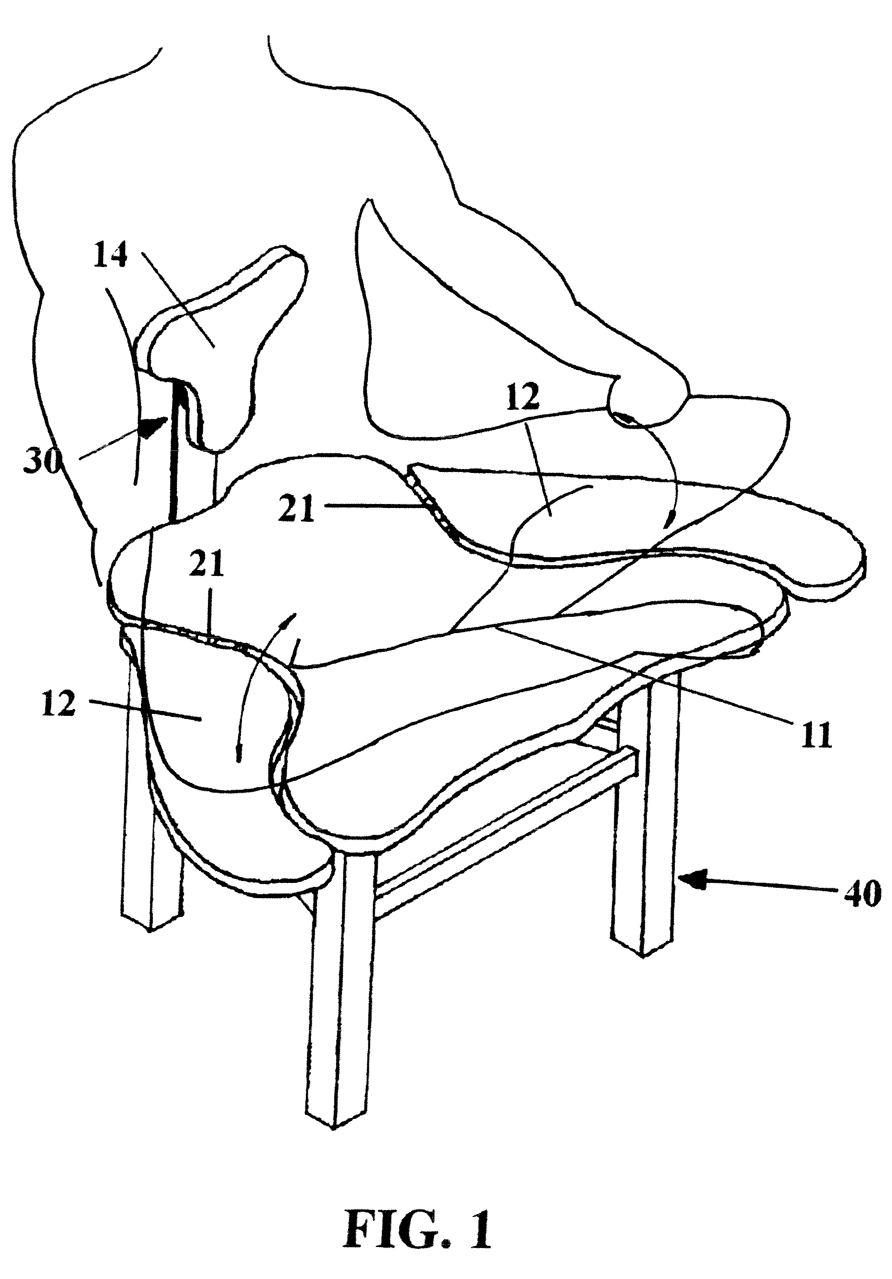 Adjustable cross-legged support seat