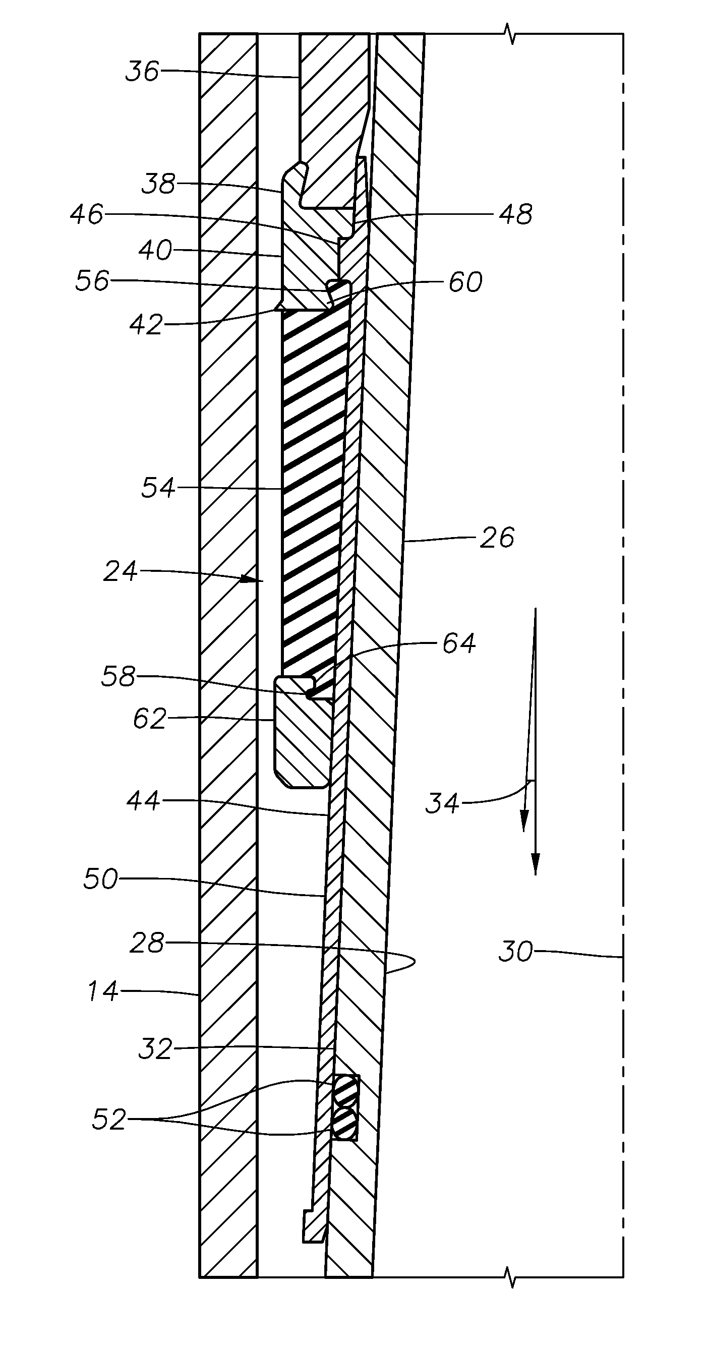 High-pressure/high temperature packer seal