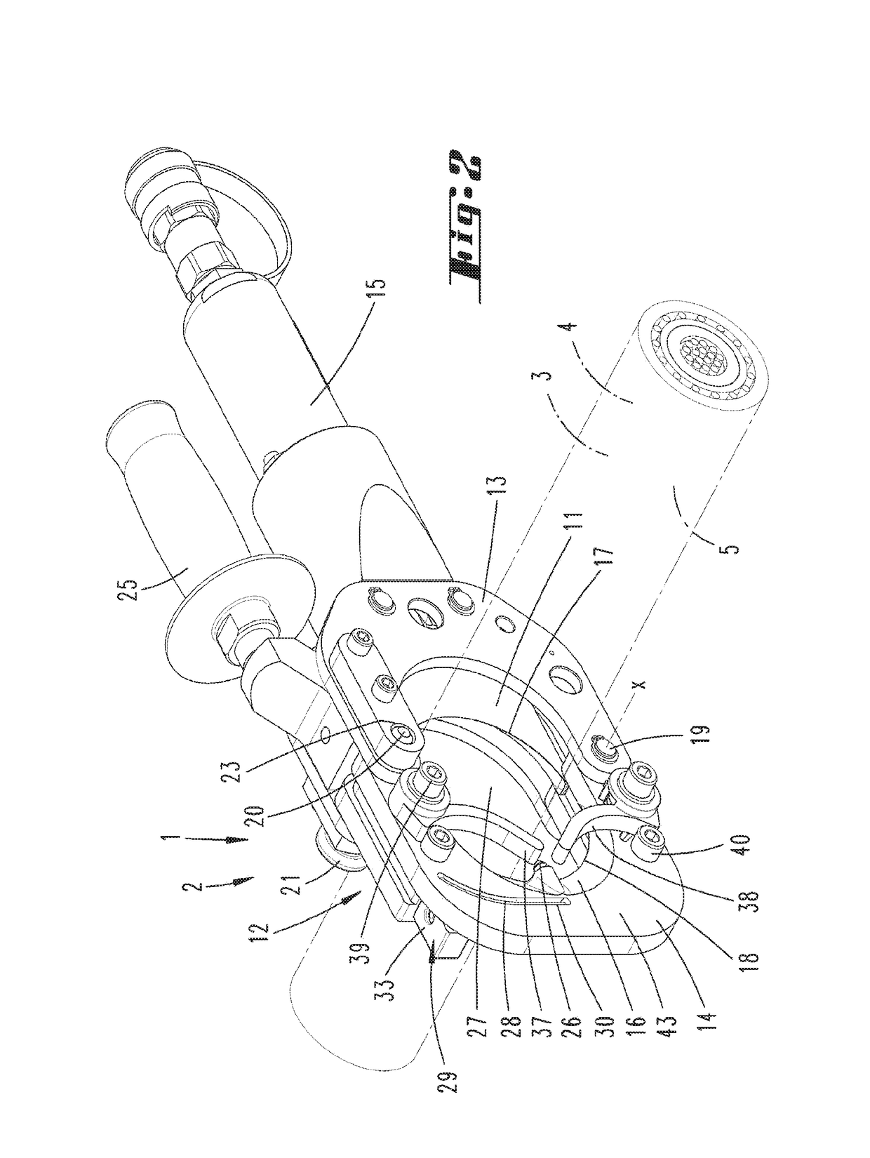 Method for the severance of an electrical power cable, or of a strand section, device therefor, as well as cutting device