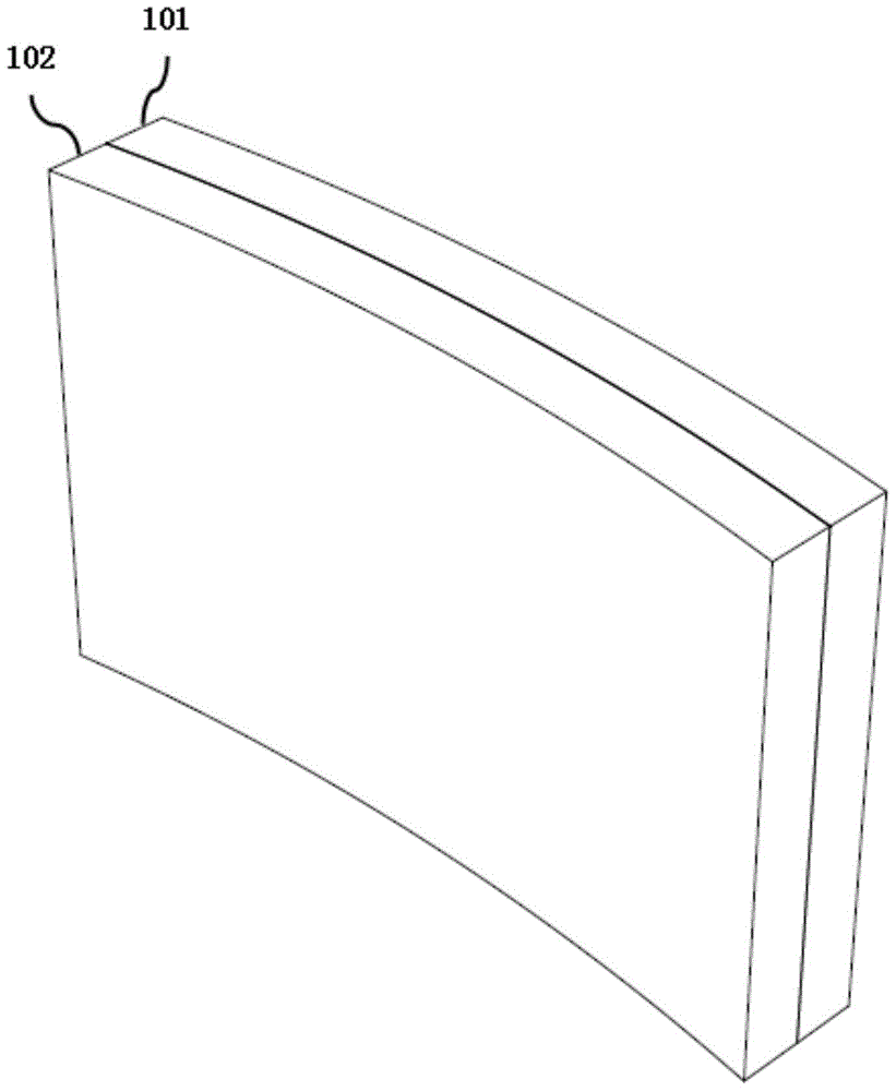 Curved display panel and curved display device