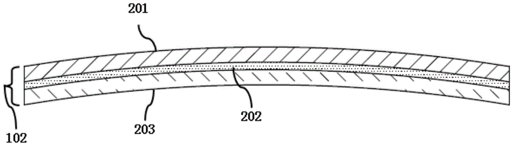 Curved display panel and curved display device