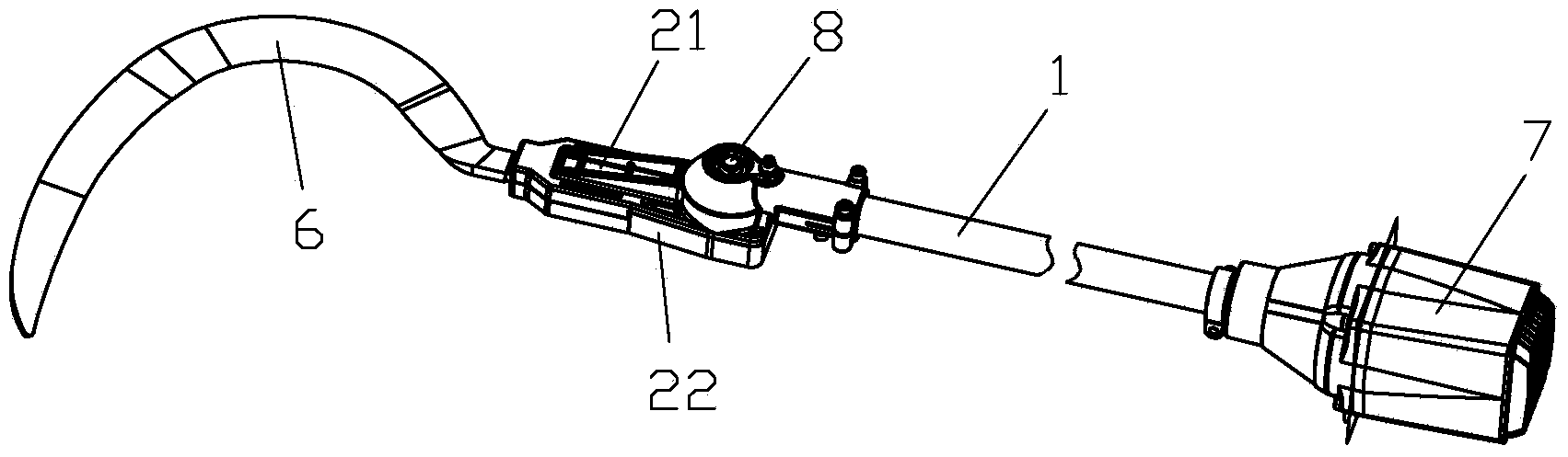 Electric palm picking machine