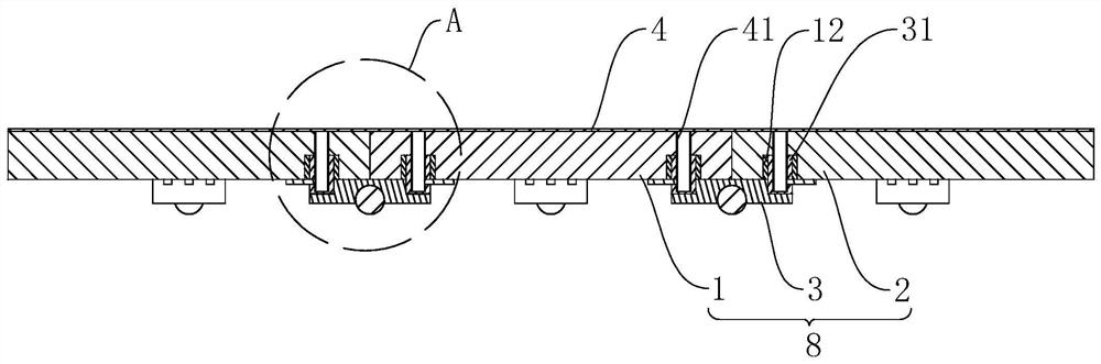 Plastic building formwork and supporting device thereof