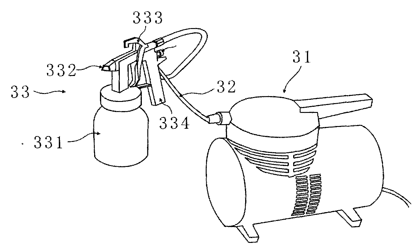 Shoe glue spraying technology