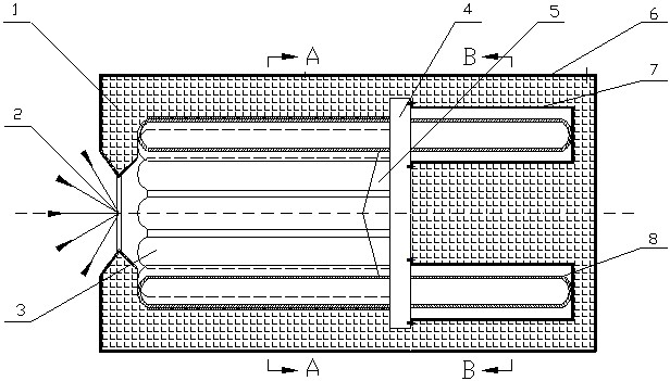 U-shaped channel combined heat pipe receiver