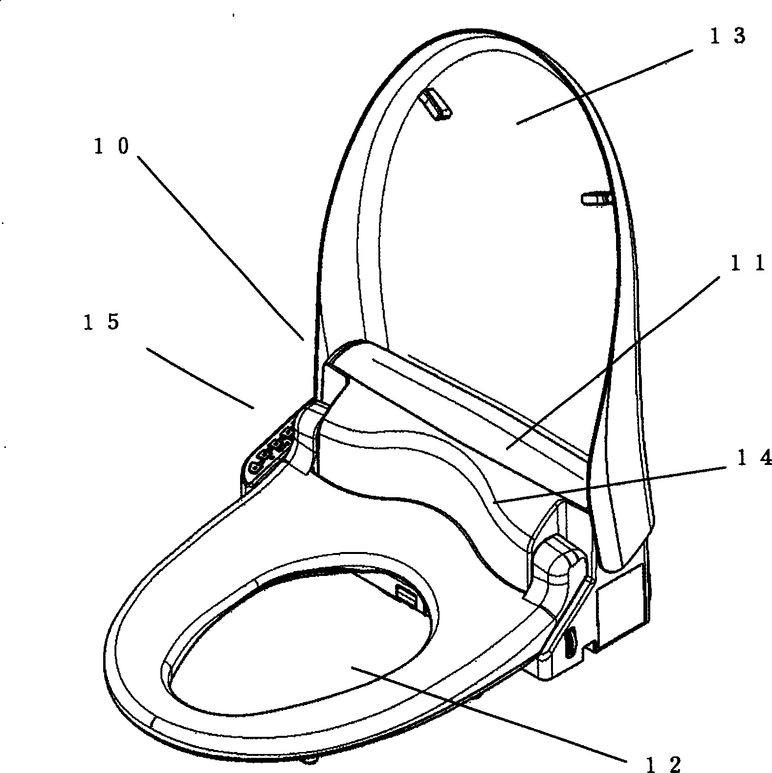 Washing water tank and hygienic washing device