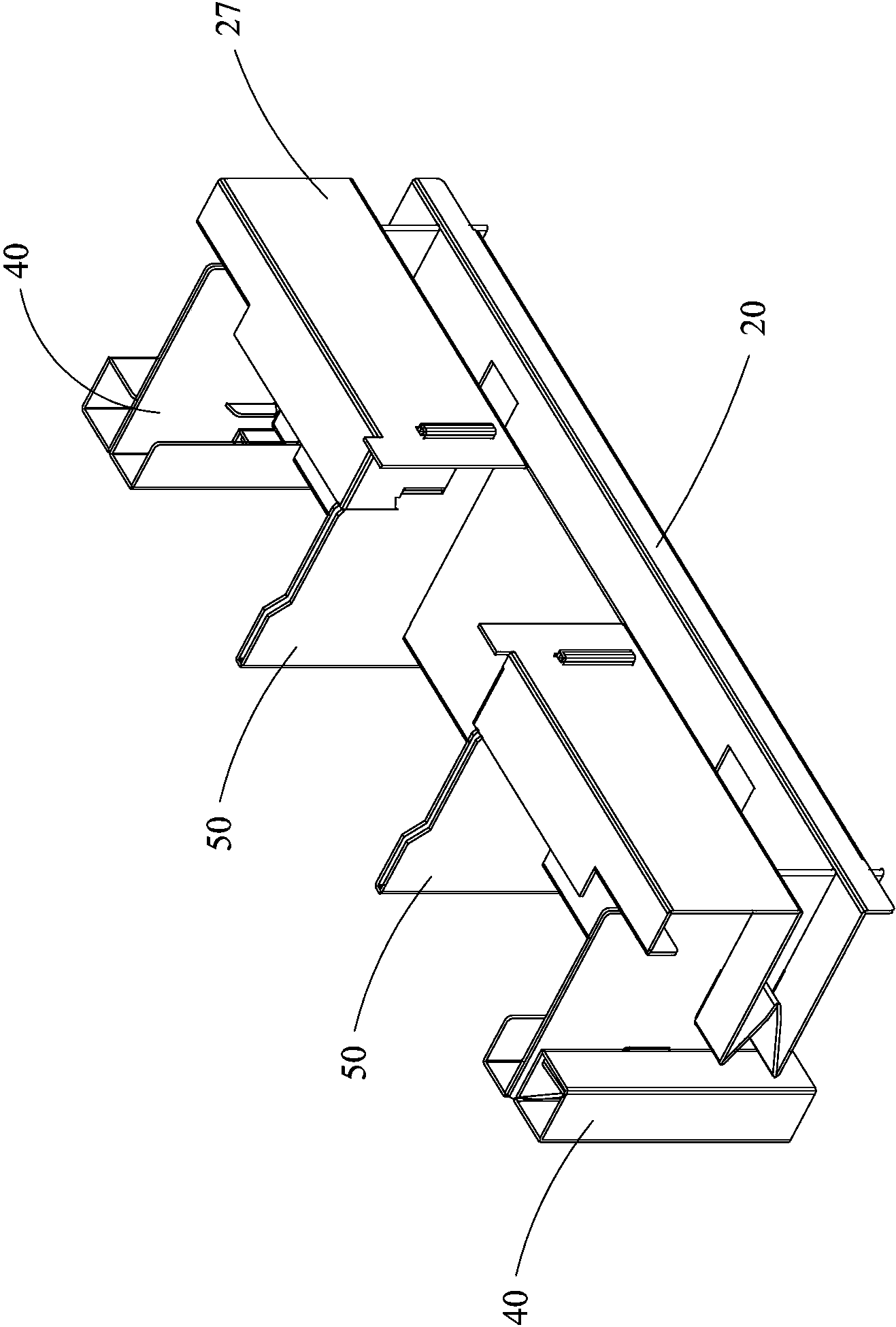 Display buffering packing device and display buffering packing box