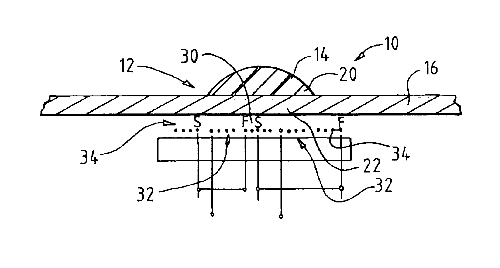 Acoustic wave sensor with EMAT drive