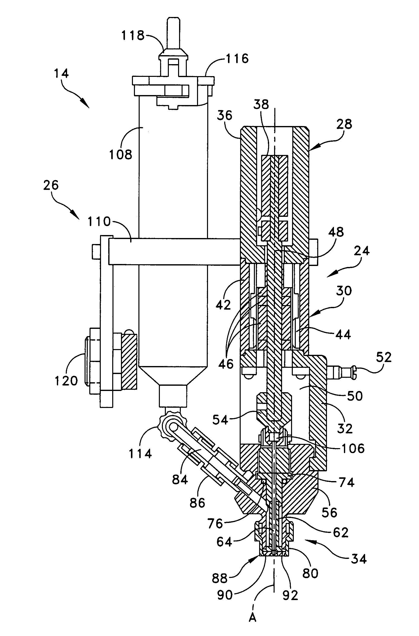 Method and apparatus for dispensing a viscous material on a substrate