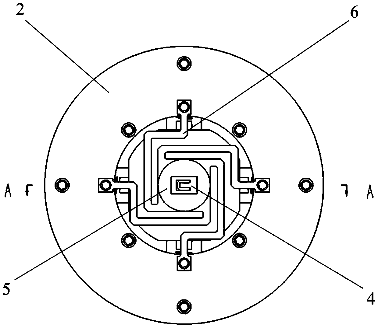 A mems microstructure four-axis base excitation device driven by stacked piezoelectric ceramics