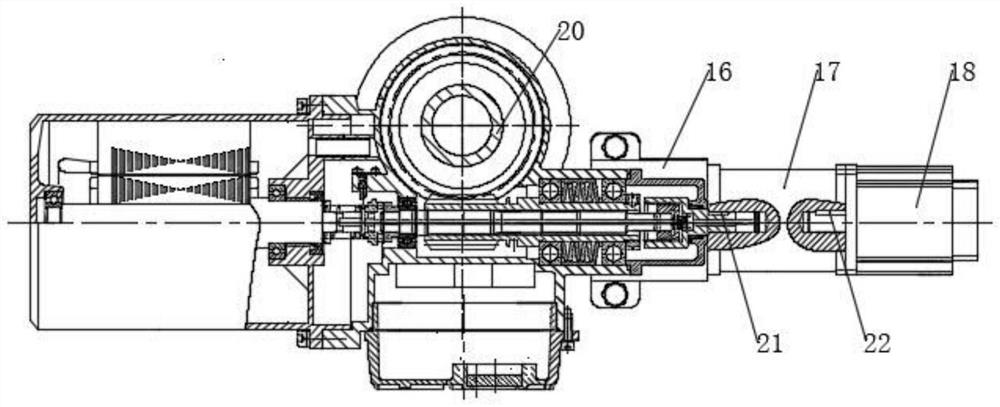 Manual and electric switching device and electric actuator