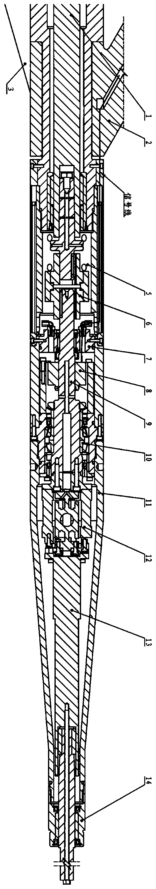 A kind of propeller dynamometer for cavitation water cylinder