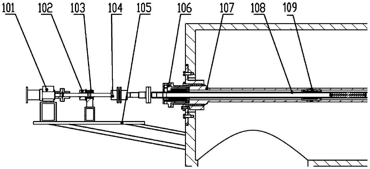 A kind of propeller dynamometer for cavitation water cylinder